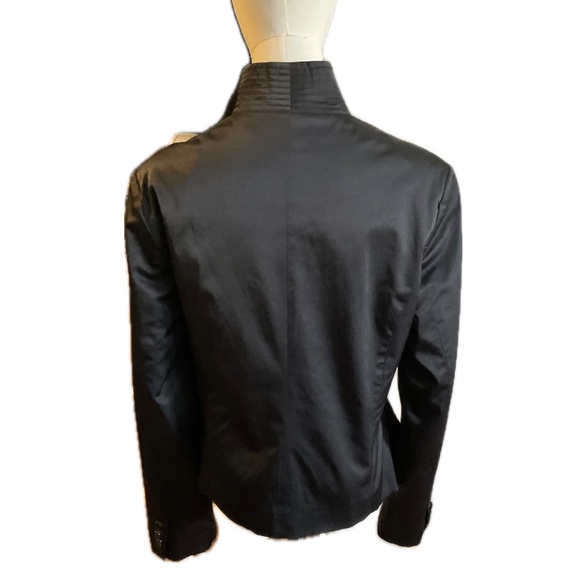 RED VALENTINO Black Satin Evening Jacket size 8 pristine - Picture 6 of 7